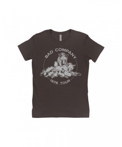 Bad Company Ladies' Boyfriend T-Shirt | Run With The Pack 1976 Tour Shirt $10.73 Shirts