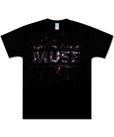 Muse Static Design Black T-Shirt $12.50 Shirts