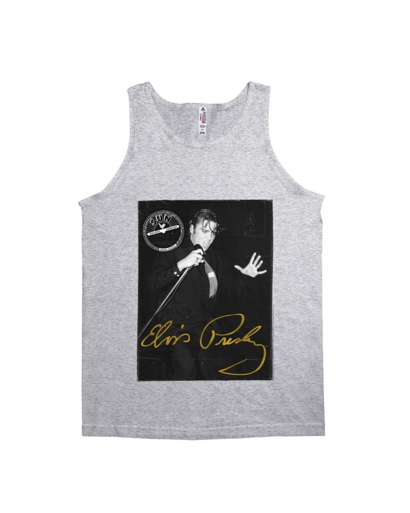 Elvis Presley Unisex Tank Top | Portrait Live Shirt $12.48 Shirts