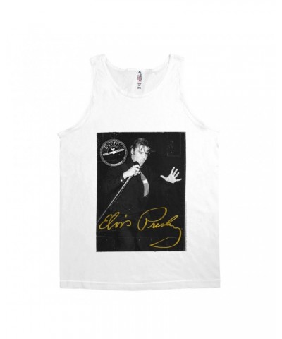 Elvis Presley Unisex Tank Top | Portrait Live Shirt $12.48 Shirts