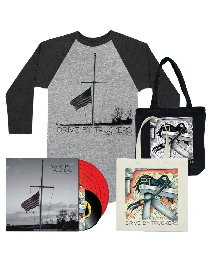 Drive-By Truckers American Band LP Shirt & Tote Bundle $23.51 Vinyl