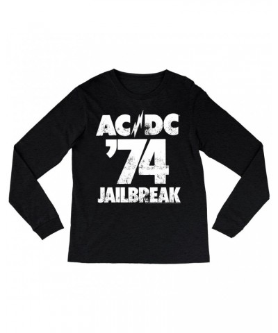 AC/DC Heather Long Sleeve Shirt | Jailbreak 1974 Shirt $14.08 Shirts