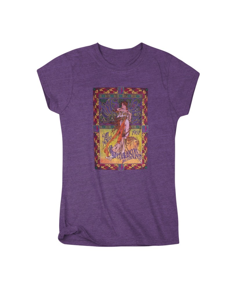 Janis Joplin Avalon Ballroom 1967 Purple Poster T-shirt $11.25 Shirts