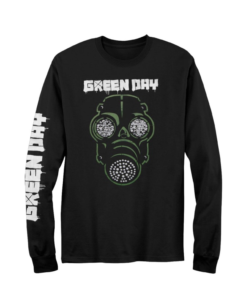 Green Day Gas Mask Long Sleeve T-shirt $13.80 Shirts