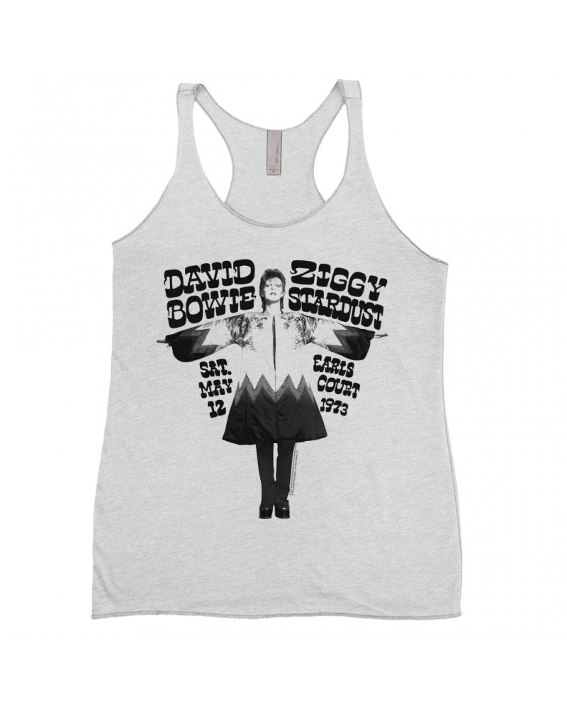 David Bowie Ladies' Tank Top | 1973 Earl's Court Promotion Shirt $13.03 Shirts