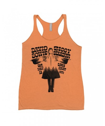 David Bowie Ladies' Tank Top | 1973 Earl's Court Promotion Shirt $13.03 Shirts