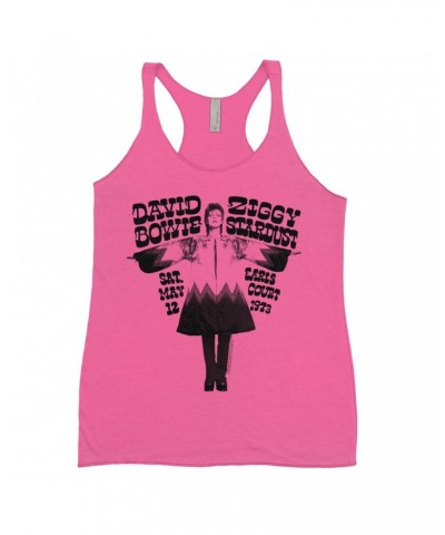 David Bowie Ladies' Tank Top | 1973 Earl's Court Promotion Shirt $13.03 Shirts