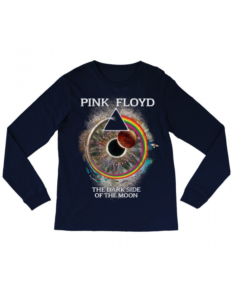 Pink Floyd Long Sleeve Shirt | Dark Side Of The Moon Pulse Remix Shirt $10.18 Shirts